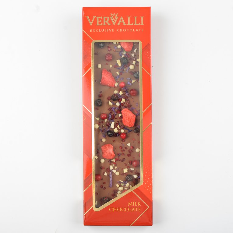 Шоколад молочный Клубника, манго, черника VERVALLI (110г)
