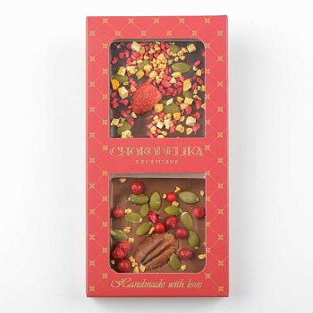 Подарочный набор Клубника + брусника (70г) коробка