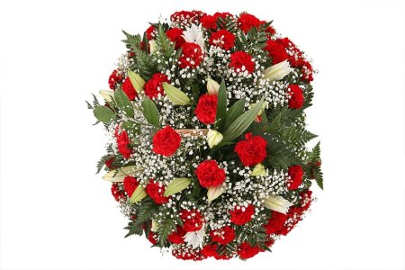 Букет с гвоздиками Салют