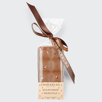 Шоколад молочный Крафтовый микс с брусникой и яблоком (50г)