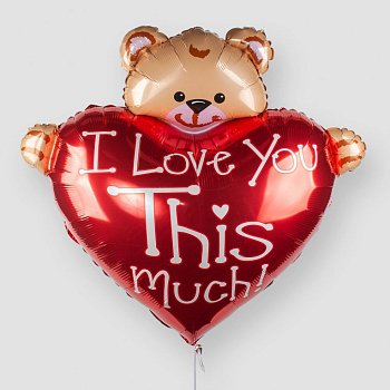Воздушный шар «I love you this much!»