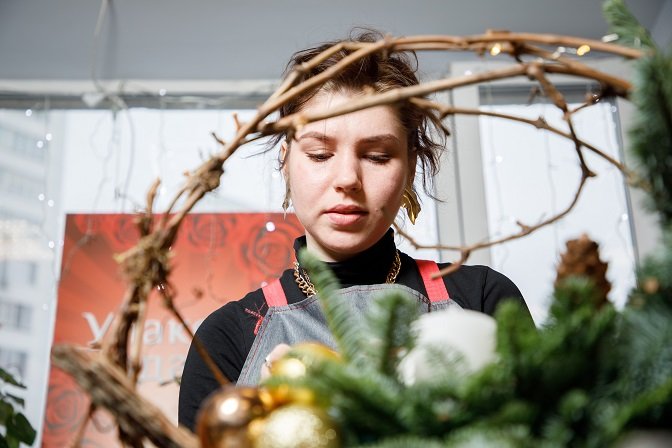 Новогодний конкурс среди флористов Новогодний конкурс среди флористов