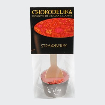 Шоколад для приготовления коктейля со вкусом Клубника (50г)