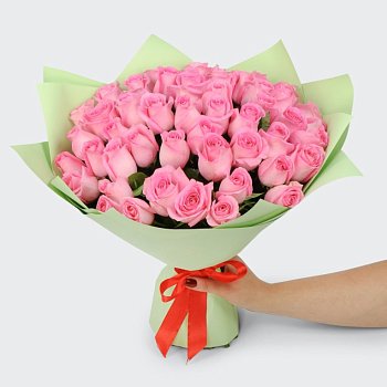 Букет из 51 розы Сердце ангела
