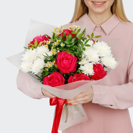 Букет с розами Колыбель любви