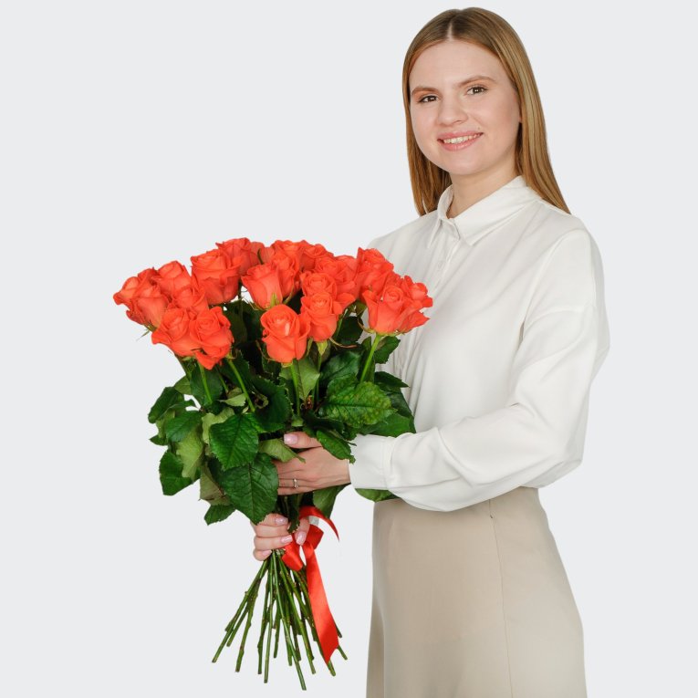 Букет 25 роз Вау