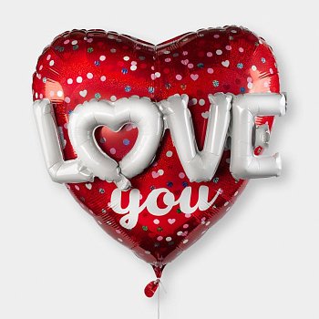 Воздушный шар «Love you»