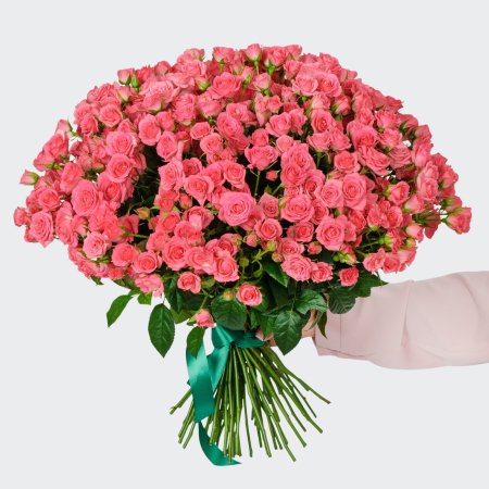 Букет 51 кустовая роза Лидия (50 см)