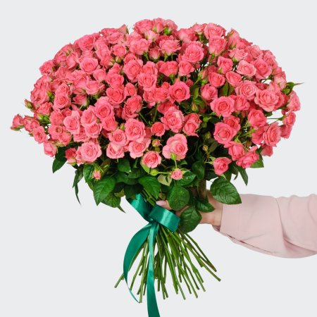 Букет 35 кустовых роз Лидия (50 см)